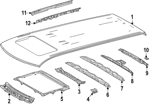 Roof & Components for 2024 Lexus GX550 #0
