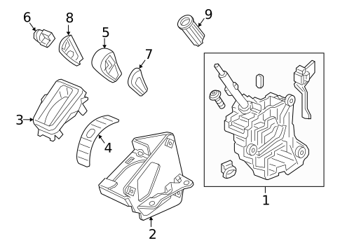 Shifter Trim for 2015 Honda CR-V #0