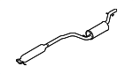 9S4Z5230B - Exhaust: Muffler &amp; Pipe for Ford: Focus Image
