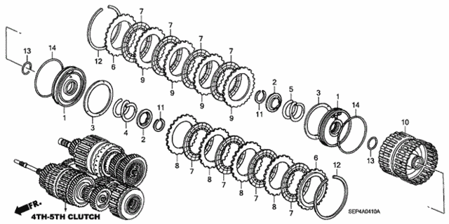 AT Clutch (4th-5th) (-'06) for 2004 Acura TL #0