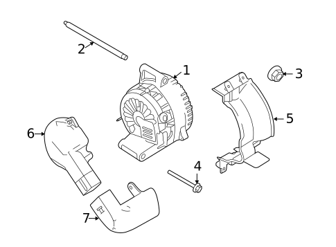 Alternator for 2008 Mercury Mariner #0