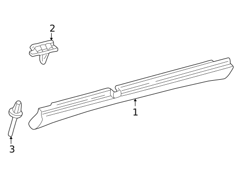Exterior Trim - Pillars for 2000 Volvo S70 #0