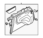 7P6867037EEOA - Body: Quarter Trim Assembly for Volkswagen: Touareg Image