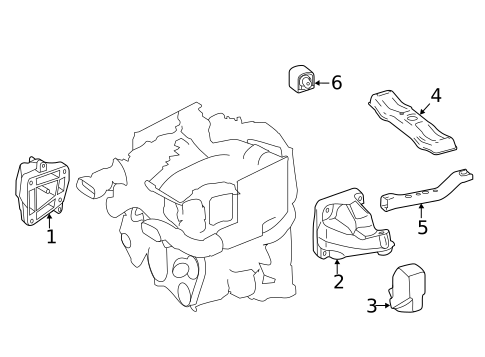 Engine & Trans Mounting for 2023 Mercedes-Benz Sprinter 1500 #0