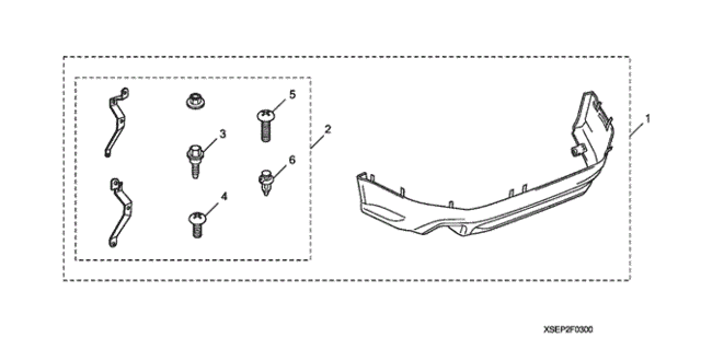 Rear Under Spoiler (1) for 2004 Acura TL #0