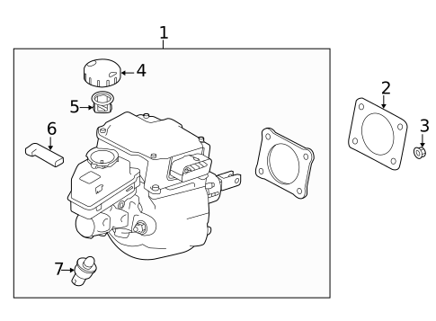 Master Cylinder - Components On Dash Panel for 2016 INFINITI Q50 #0