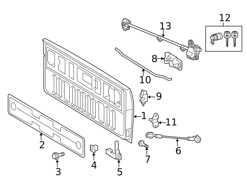 Tail Gate for 2007 Toyota Tundra #2