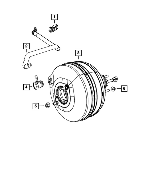 Power Brake Booster for 2025 Ram 2500 #1