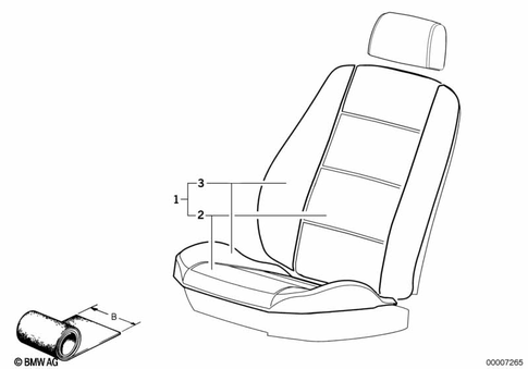 Upholstery Code and Material for 1996 BMW 325is #1