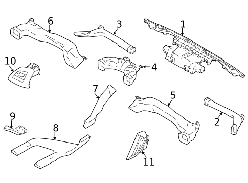 Ducts for 2022 Subaru Crosstrek #0