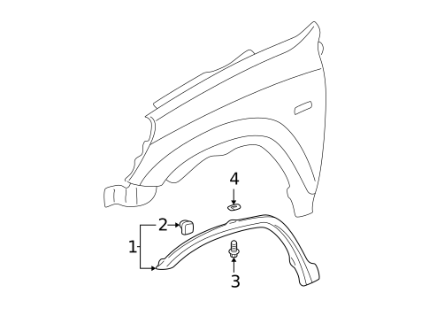 Exterior Trim - Fender for 2006 Honda CR-V #0