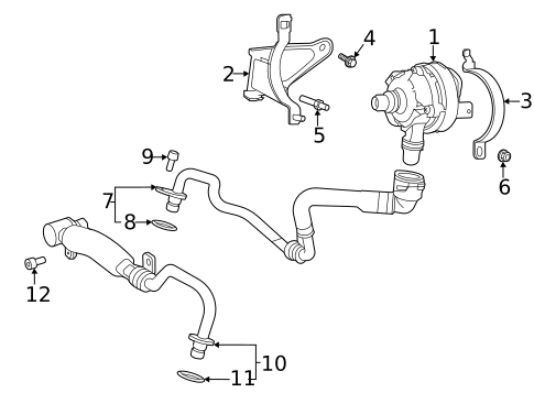 Water Pump for 2023 Toyota GR Supra #1
