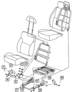 JF771DV - Interior Trim: Seat Cushion Shield, Left for Mopar Image