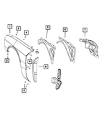 5112925AE - Body Sheet Metal Except Doors: Blocker Foam, Left for Mopar Image