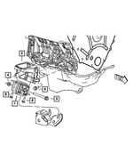 52125108AD - 4.0L Gas; Engine: Engine Mount Insulator for Mopar Image