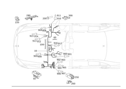 Cockpit Cable Harness for 2012 Mercedes-Benz S400 #0