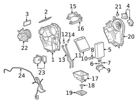 Motors, Core, Case & Related Components for 2010 Buick Enclave #1