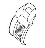 23191073008R05 - Body: Seat Back Cover for Mercedes-Benz Image