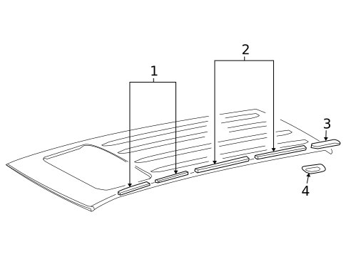 Exterior Trim - Roof for 2009 Lexus LX570 #0