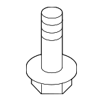 1244205207B - Body: Mud Guard Screw for Genesis: Electrified G80, G70, G80, G90, GV70 | Hyundai: Accent, Elantra, Elantra Coupe, Elantra GT, Genesis Coupe, Ioniq, Santa Fe, Tucson, Veloster, Veracruz Image