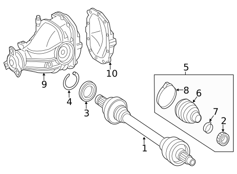 Axle Components for 2021 Mercedes-Benz C63 AMG S #0