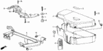 90041PH2004 - Electrical/Exhaust/Heater/Fuel: SCREW-WASHER (5X8) for Honda Image