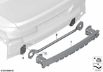 51127373851 - : Carrier, Bumper Rear for BMW Image