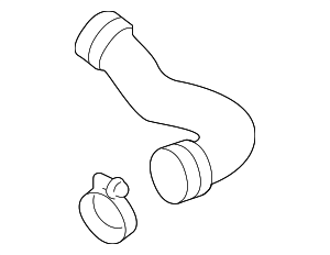 5Q0145832D - Fuel System: Turbocharger Intercooler Pipe for Audi Image