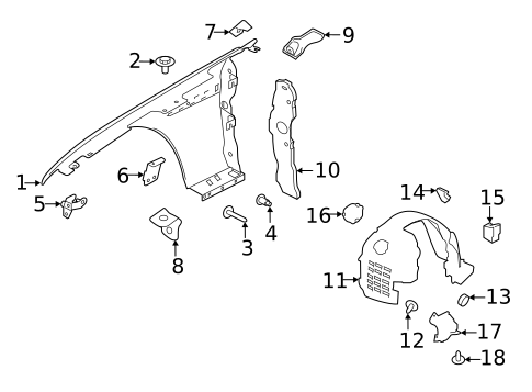 Fender & Components for 2018 Jaguar XF #0
