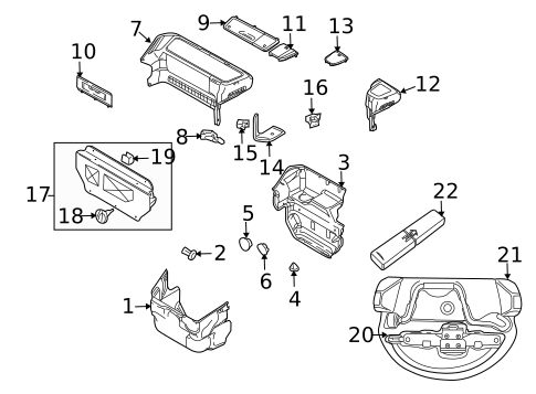 Interior Trim - Front Structure for 2006 Porsche Boxster #0