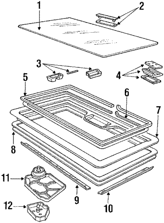 E4TZ9850054A - Body: Glass for Ford Image