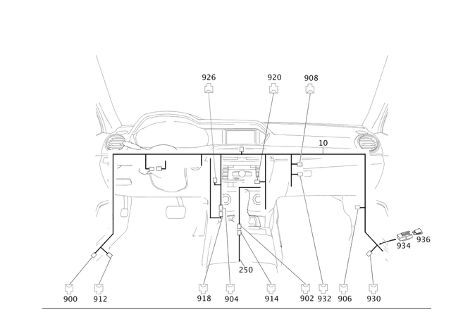 38270204 - Electrical Equipment and Instruments: Connecting Cable for Mercedes-Benz Image