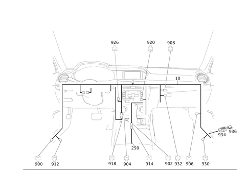 Cockpit Wiring Harness for 2014 Mercedes-Benz C 250 #0