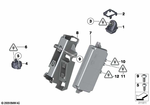 66539291386 - : Control Module, Top Rear View for BMW Image