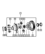 5078575AA - Automatic Transaxle 6 Speed: Transmission Final Drive 79 Teeth Gear for Mopar Image