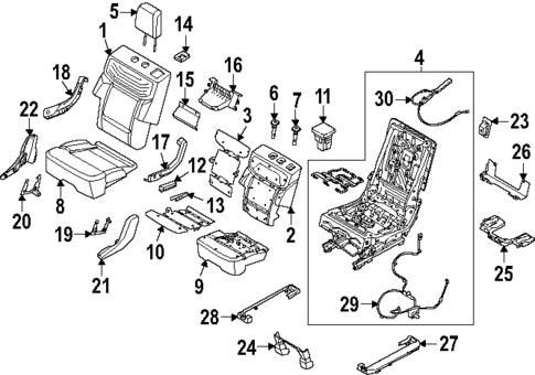 Second Row Seats for 2025 Ford Expedition #1