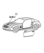 5103221AA - Labels All Vehicle Locations: Fan Caution Label for Mopar Image