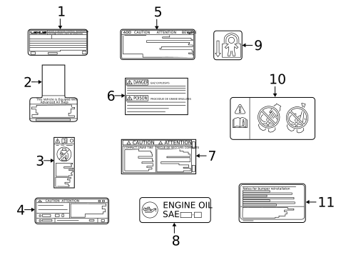 Labels for 2023 Lexus ES300h #0