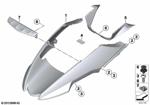 Front Wheel Fender for 2008 BMW-Motorrad R 1200 GS #0