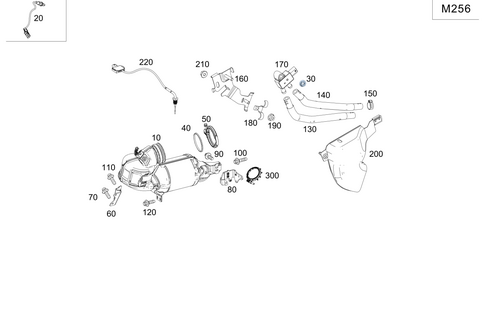 Exhaust System Used on Six-Cylinder Gasoline Vehicles for 2020 Mercedes-Benz AMG GT 53 #0