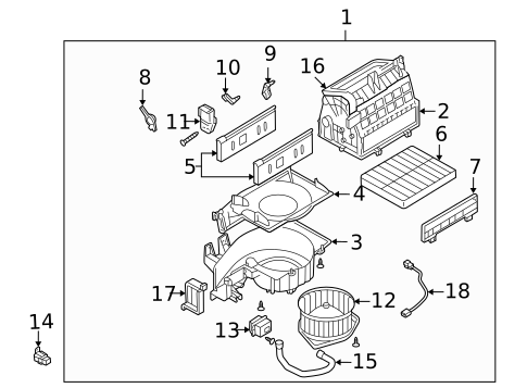 Blower Motor & Fan for 2003 Suzuki Grand Vitara #0