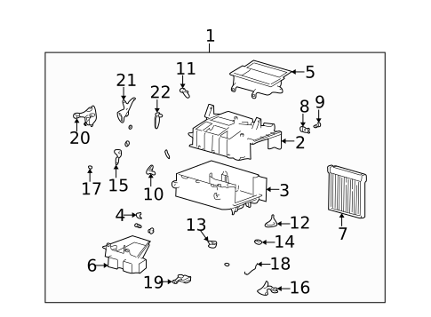 Heater Components for 2003 Hyundai Santa Fe #0