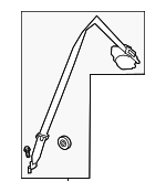 31484589 - Electrical: Seat Belt Assembly for Volvo Image