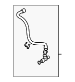 1H0121051B - Cooling System: Lower Hose for Volkswagen: Cabrio, Golf, Jetta Image
