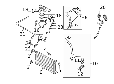 Radiator & Components for 2003 Volkswagen Jetta #0