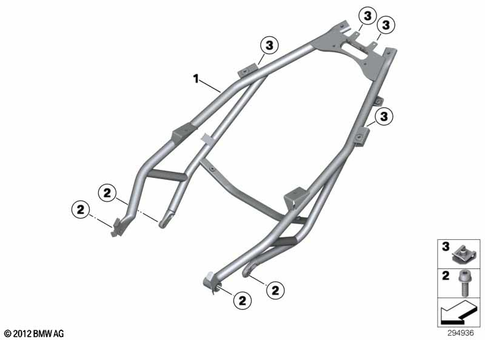 Motorcycle Frame for 2012 BMW-Motorrad C 600 Sport #1
