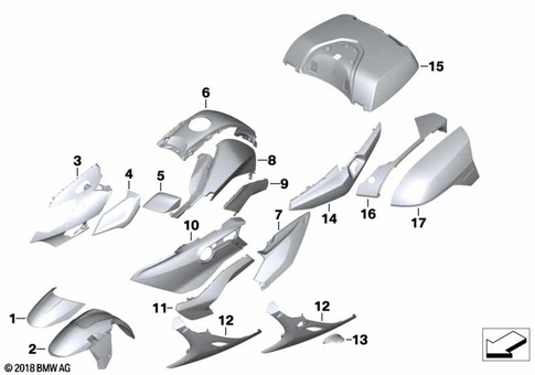 Painted Parts for 2019 BMW-Motorrad K 1600 GTL #4