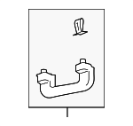 LC5Z5831406DD - Body: Pull Handle for Ford: Escape | Lincoln: Corsair Image