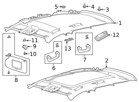 Interior Trim - Roof for 2025 Lincoln Corsair #0