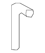 254512G000 - Cooling System: Overflow Hose for Kia Image